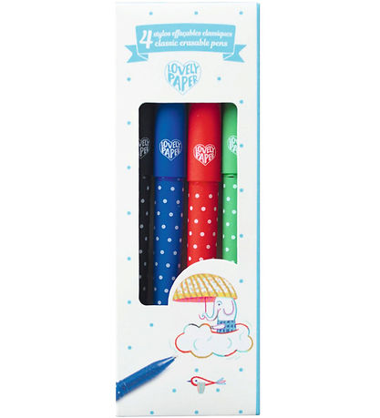 Djeco Tusser - 4 Classic EeasaBlå Pens
