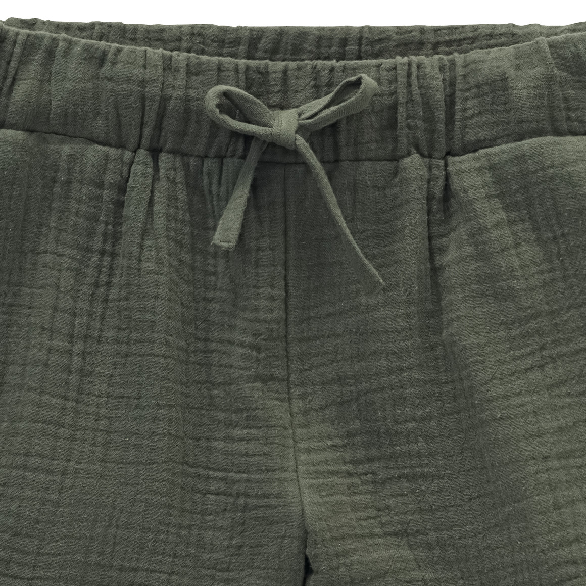 Jonas Nielsen Mädchen Musselin-Shorts aus Bio-Baumwolle dunkelgrün