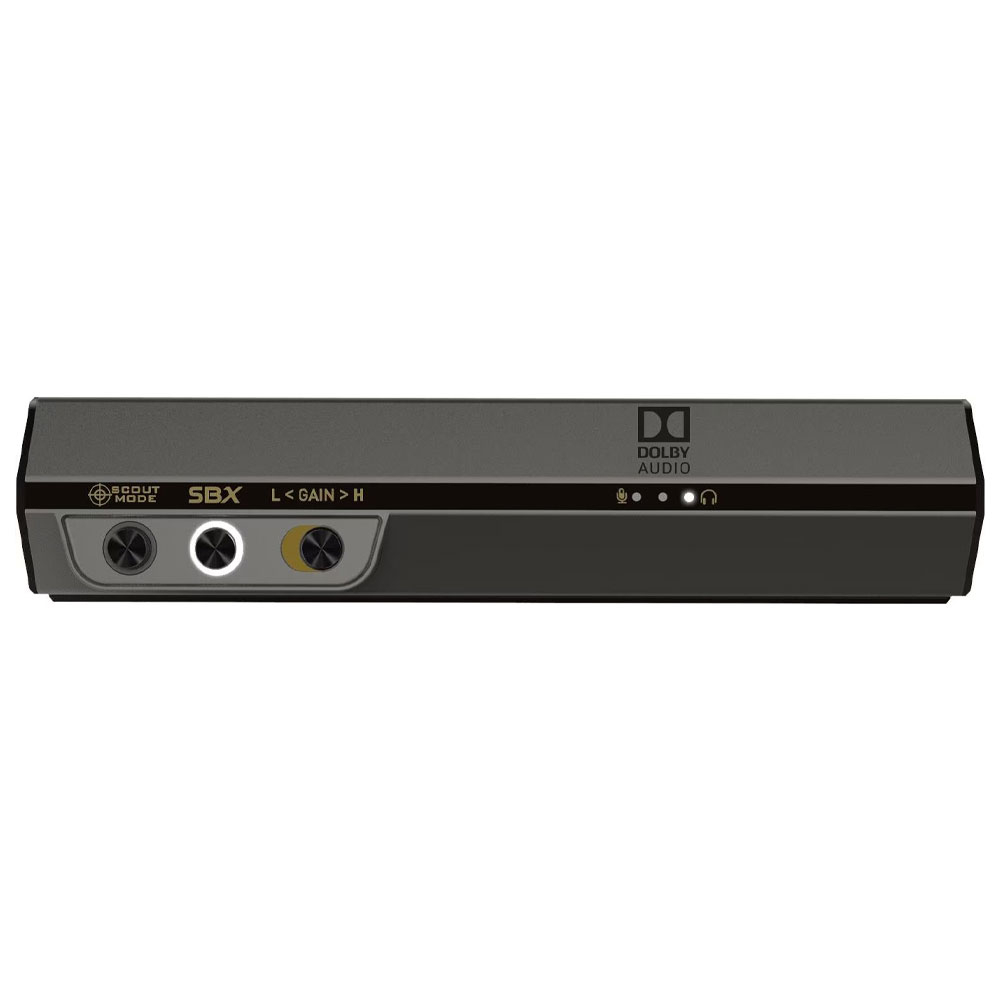 Sound BlasterX G6 Externe Soundkarte / 7.1 HD-DAC Verstärker für Gaming und Hi-Res Audio   Lautstärkeregler (70SB177000000) - Schwarz
