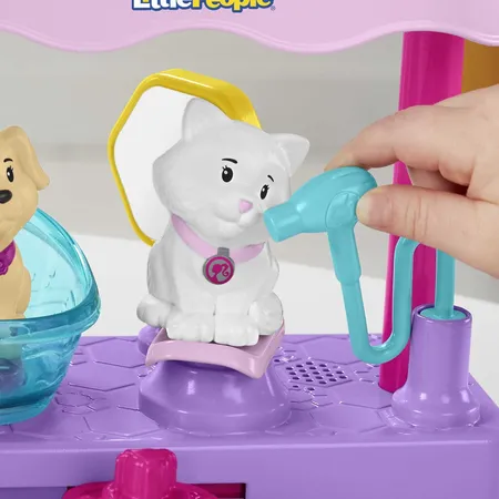 Fisher-Price Little People Barbie Tierstation Spielset mit 3 Figuren
