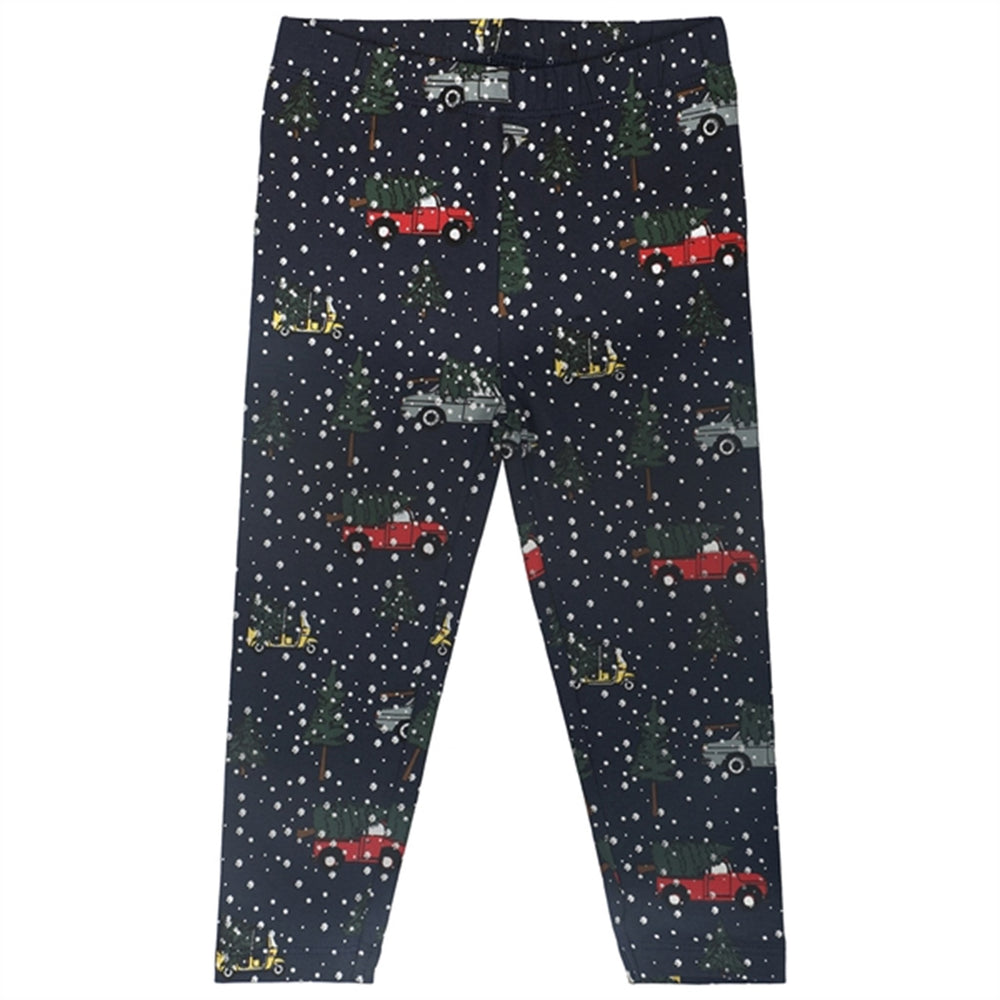 Navy Blazer Holiday Leggings