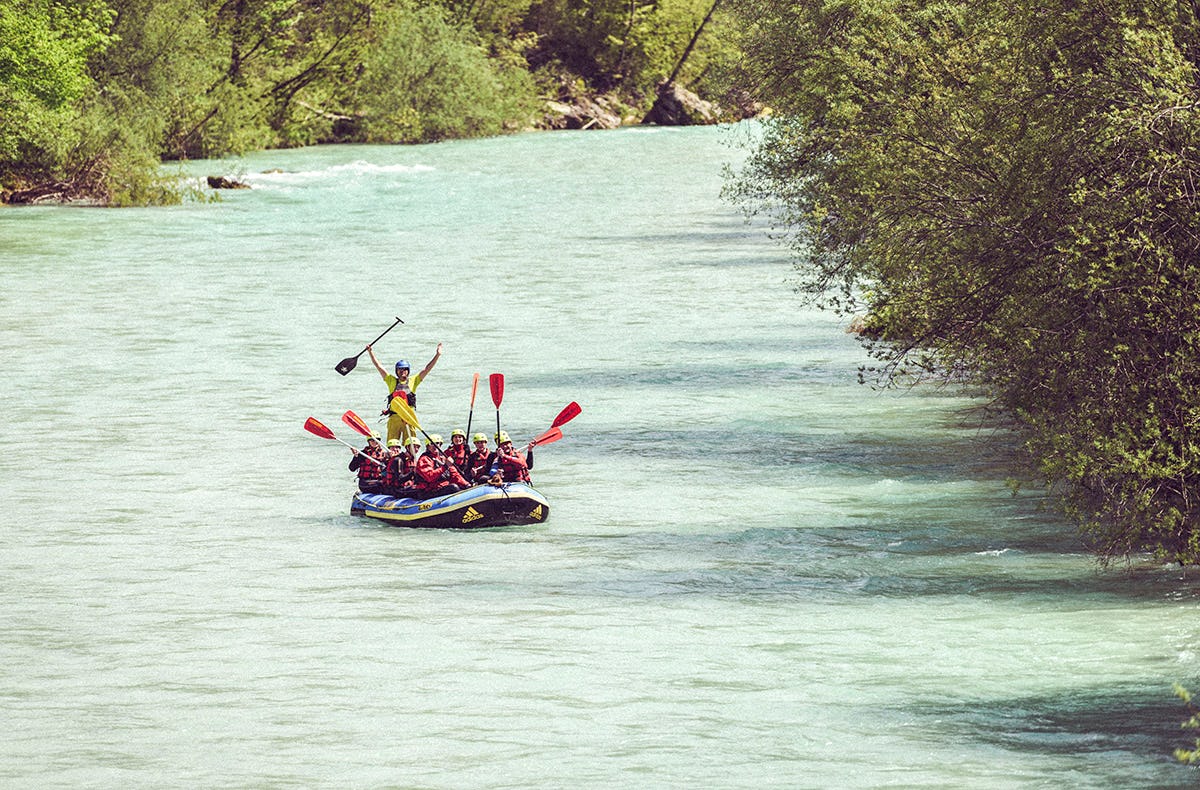 Rafting-Tour auf der Isar in Lenggries