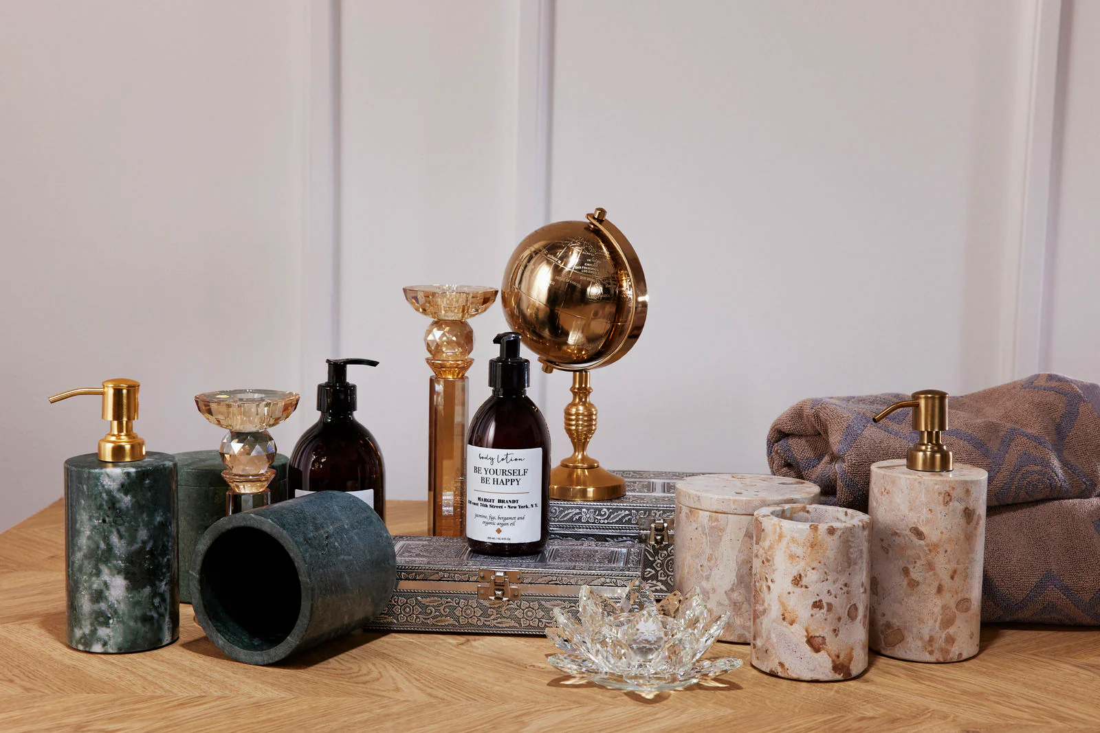Margit Brandt  Marble tandbørstekrus - Leopard Beige