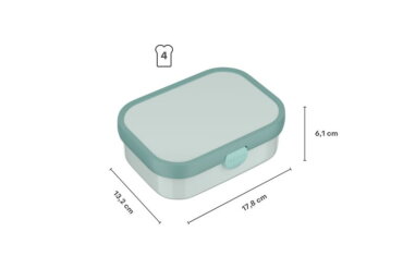 Campus Bento lunchbox met vorkje - Cool mint