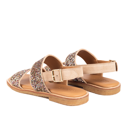 Angulus 5814-101 Sandaler, Sand/Multi Glitter, 37