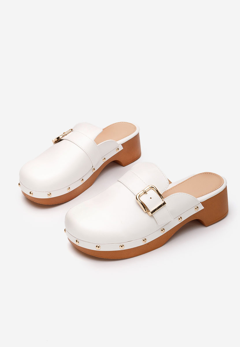 Sabots femme blancs Advika