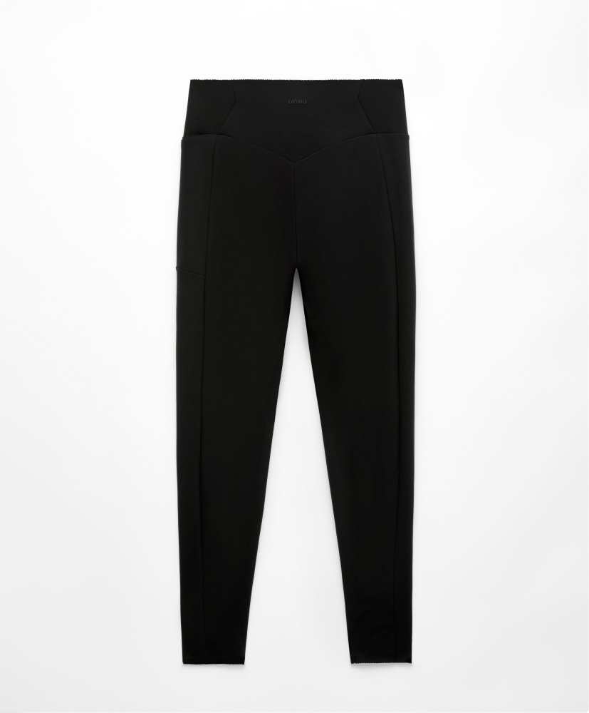 Leggings de compressão com bolso no tornozelo, 65 cm