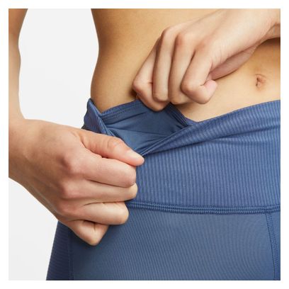 Collant 3/4 Nike Dri-Fit Fast Bleu Femme