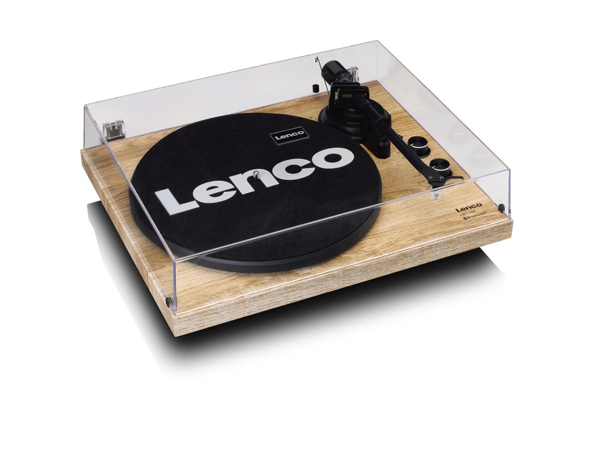 LENCO LBT-188 Bluetooth Plattenspieler mit USB, Kiefer
