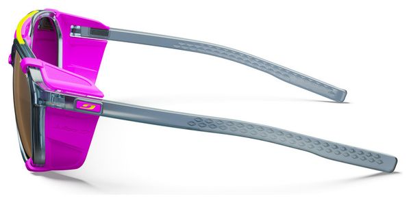 Lunettes Julbo Slack Cover - Spectron 4 - Bleu Translucide Brillant/Rose