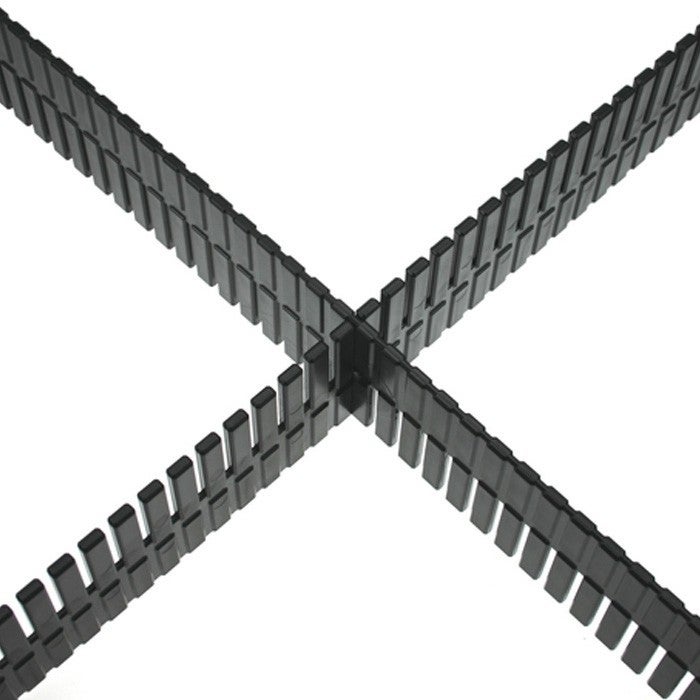 Adam Hall 87402T universele rackladeverdeler 2U (p/stuk)