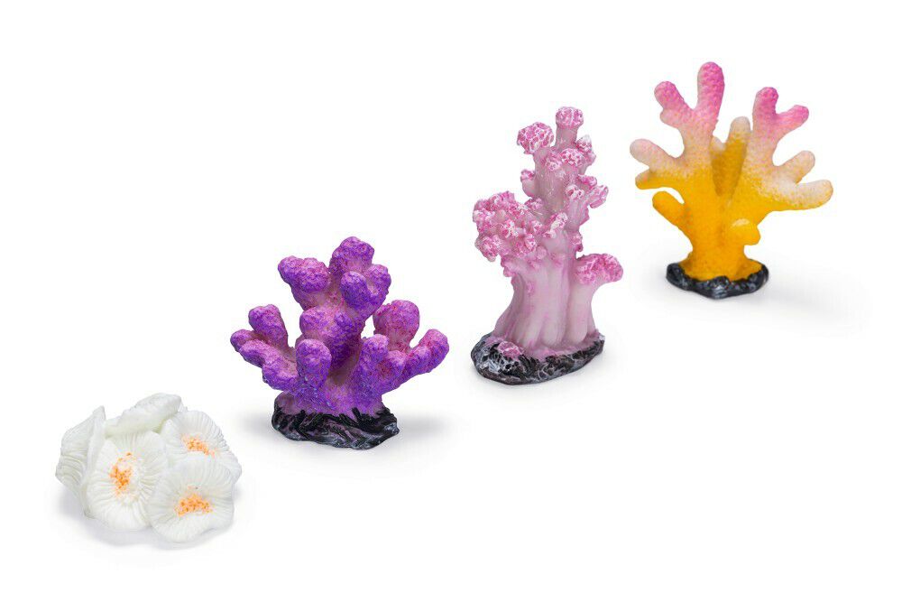 Beeztees Koraal - Aquarium Ornament - 4 Stuks - Assorti