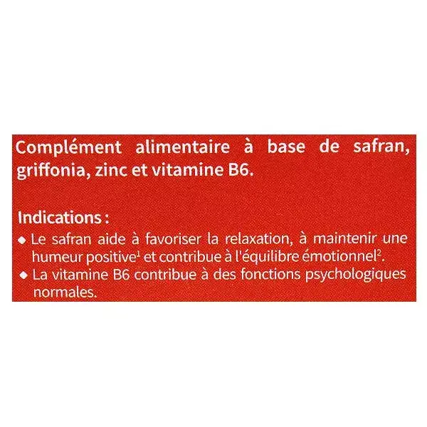 Codifra Safralite Humeur et Equilibre émotionnel 30mg 28 gélules