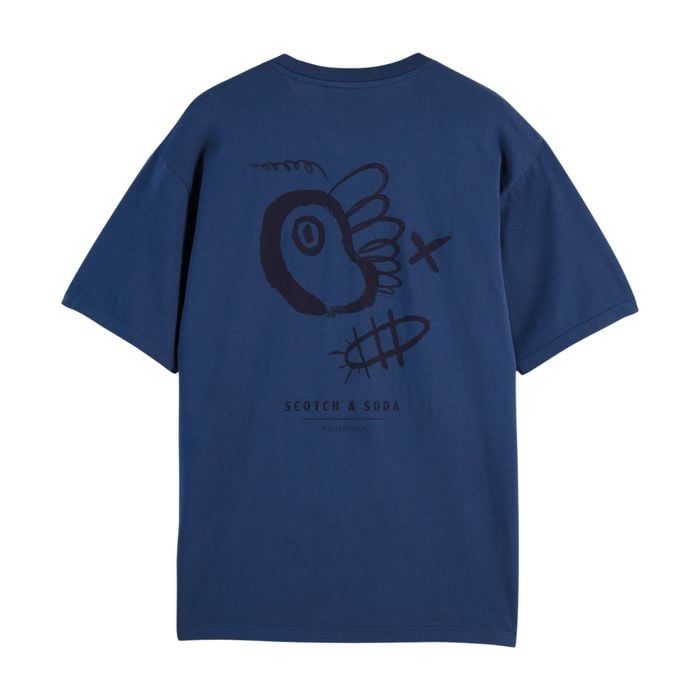 Scotch & Soda Front and Back Artwork Shirt Heren