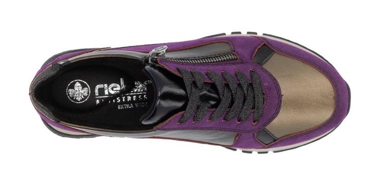 Rieker 49002 amethyst/bronze/schwarz/antik/