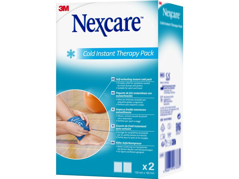 3M Nexcare ColdHot Instant Kompresse 15 x 18 cm, 2 Stück Wärm- und Kühlbeutel