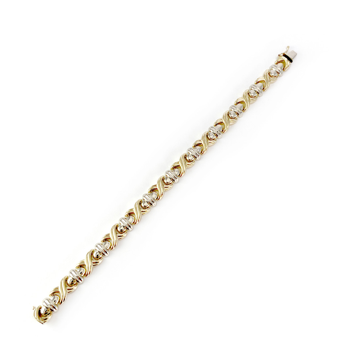 Bracelet d'occasion or 750 jaune 19 cm