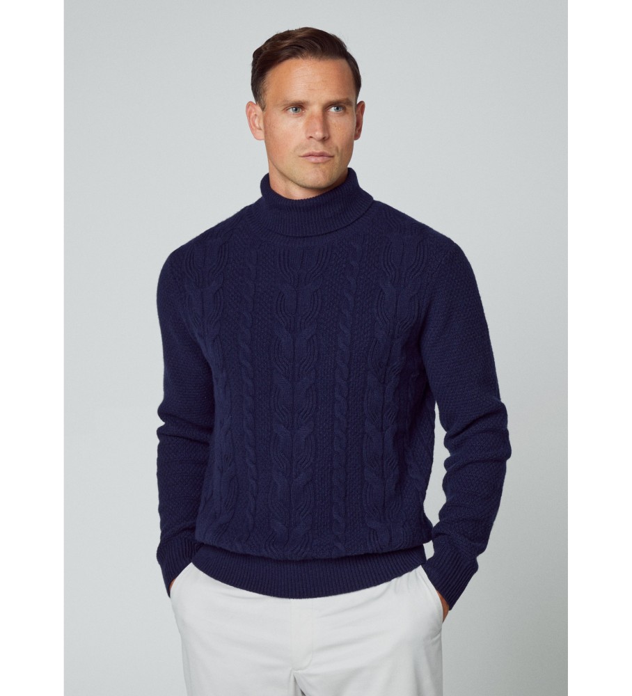 Rolo de cabo Hackett Jersey azul marinho
