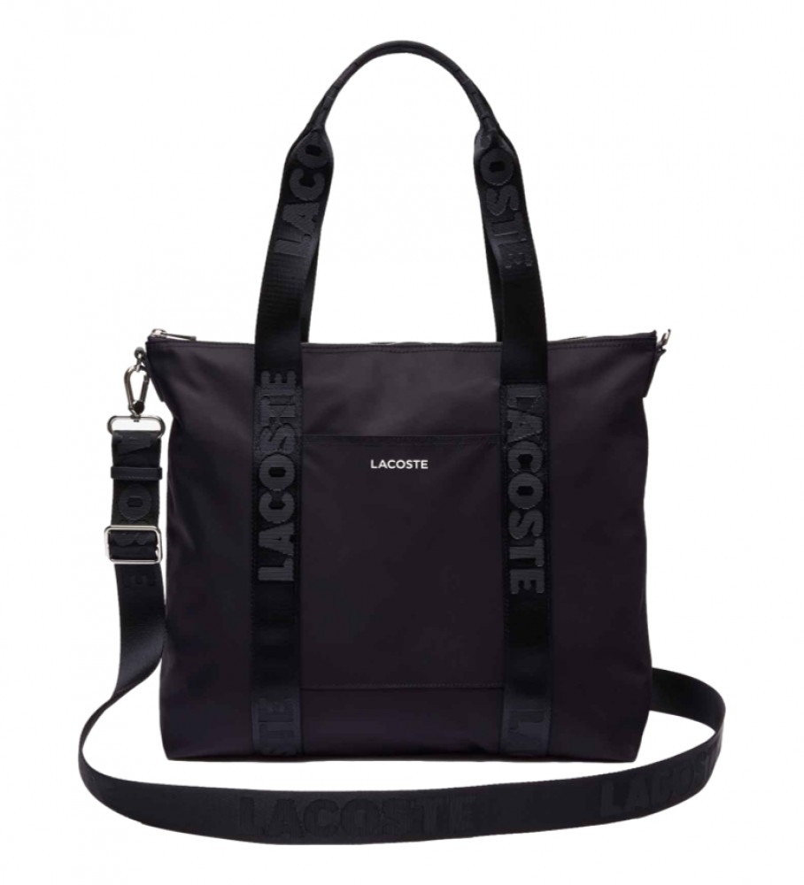Bolsa tote roxa escura da Lacoste