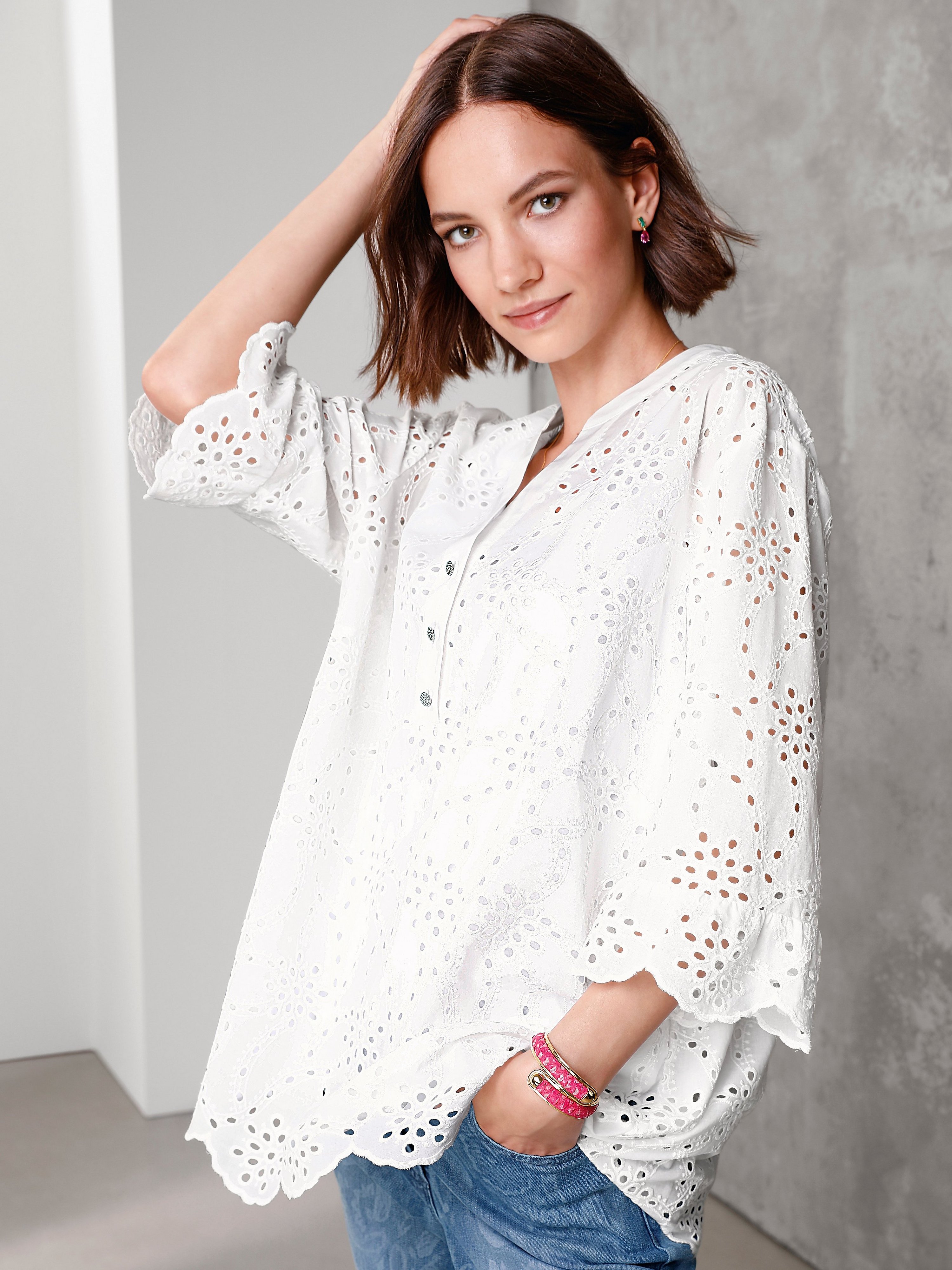 Bluse mit 1/2-Arm