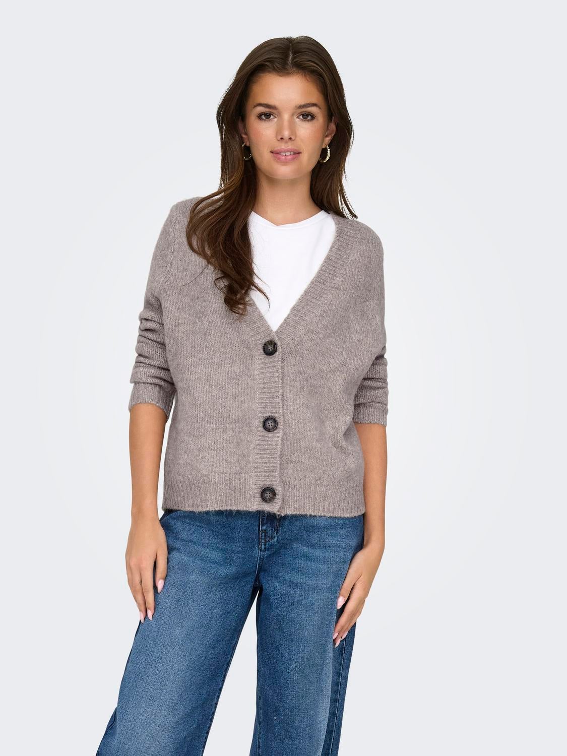 ONLZOEY Strickjacke Woodsmoke