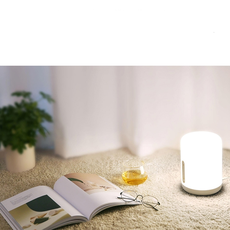 Mi Bedside Lamp 2 LED Smart Light Nachttischlampe mit Touch Control für iOS / Android (Apple HomeKit / Alexa kompatibel) - Weiss
