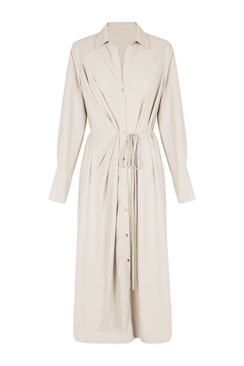 Vestido midi envelope - Branco