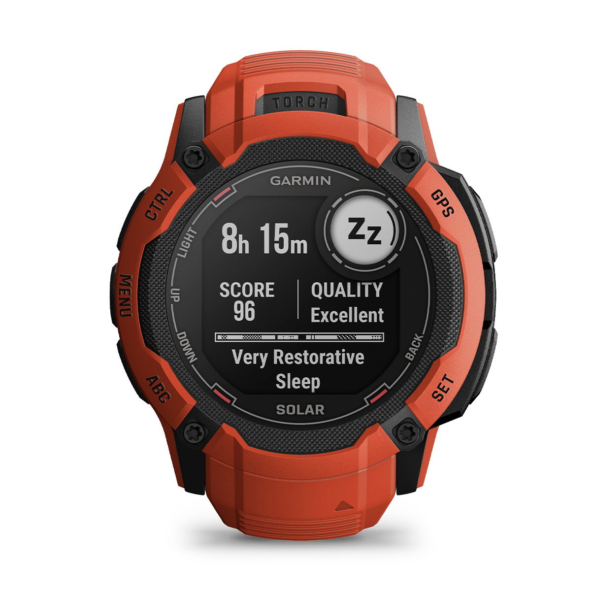 Garmin Instinct 2X Solar - Flame Red, 50 mm