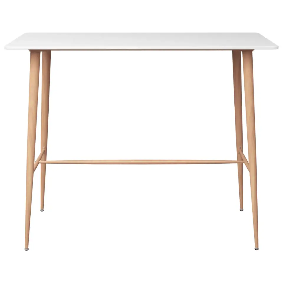 vidaXL - Bartafel - Wit - MDF