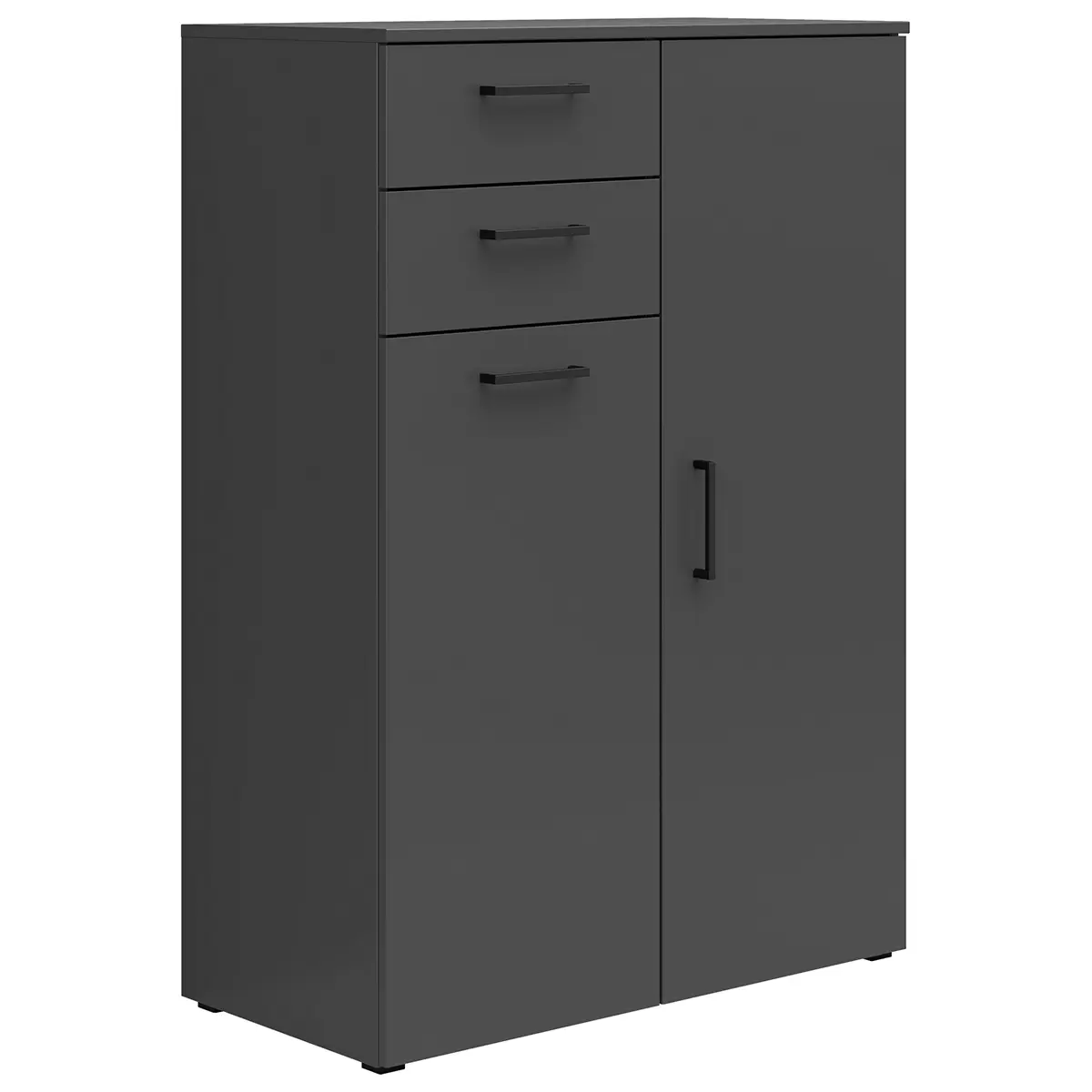 Kommode 2T2L Cabinet Anthrazit