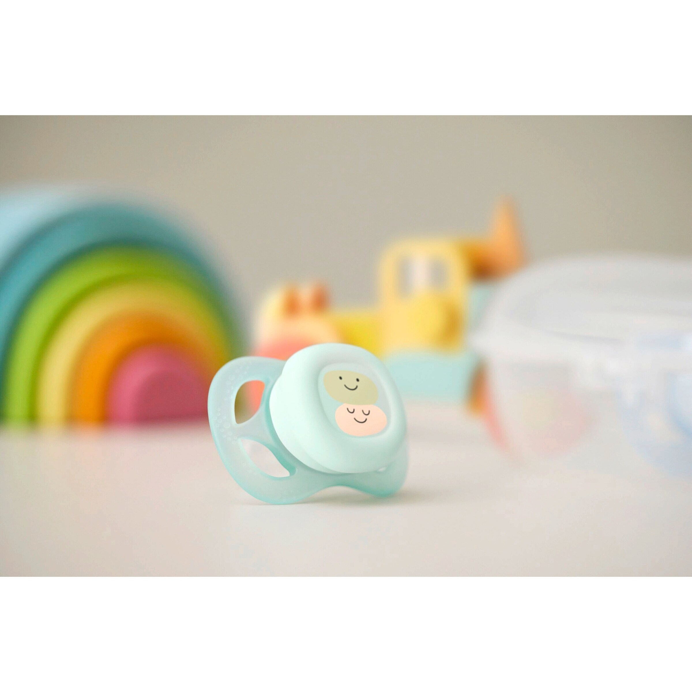 Philips Avent 2er-Pack Schnuller ultra start, 0-2M blau/grün
