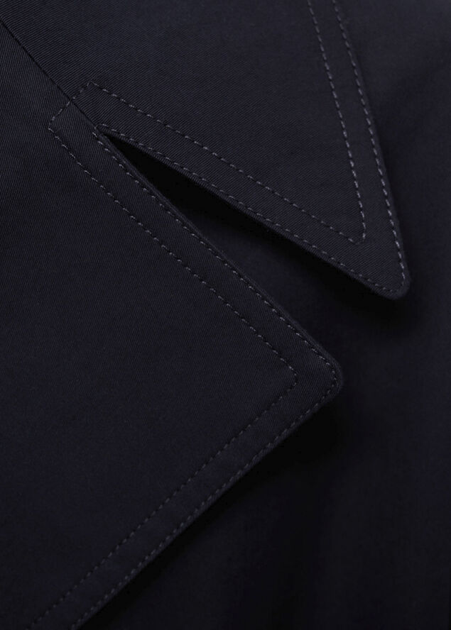 MANGO Double-button trench coat Black