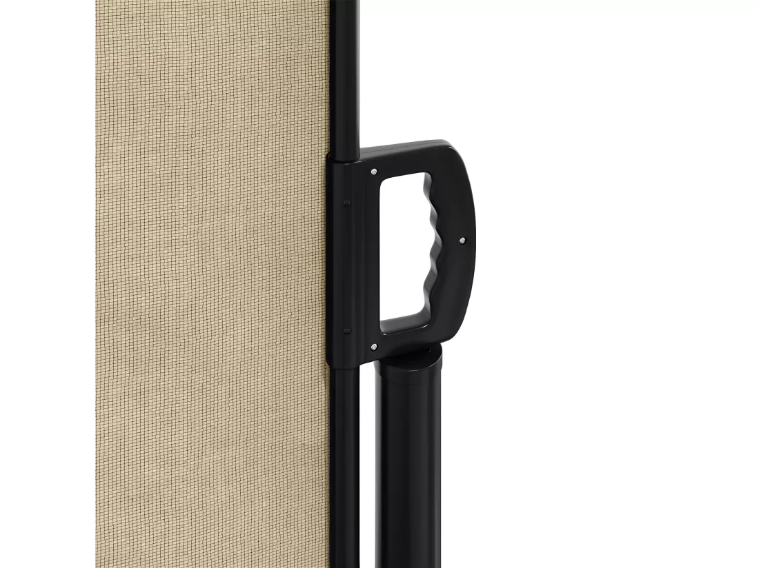 Auvent latéral rétractable beige 200x500 cm