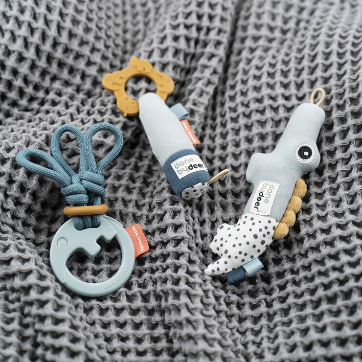 Done by Deer Tiny Toys gavesæt Deer friends Blå Blå