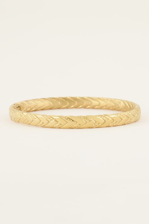 Minimalistisch gevlochten bangle