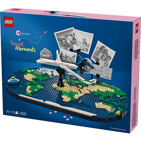 LEGO Rejseminder sæt med verdenskort 41838