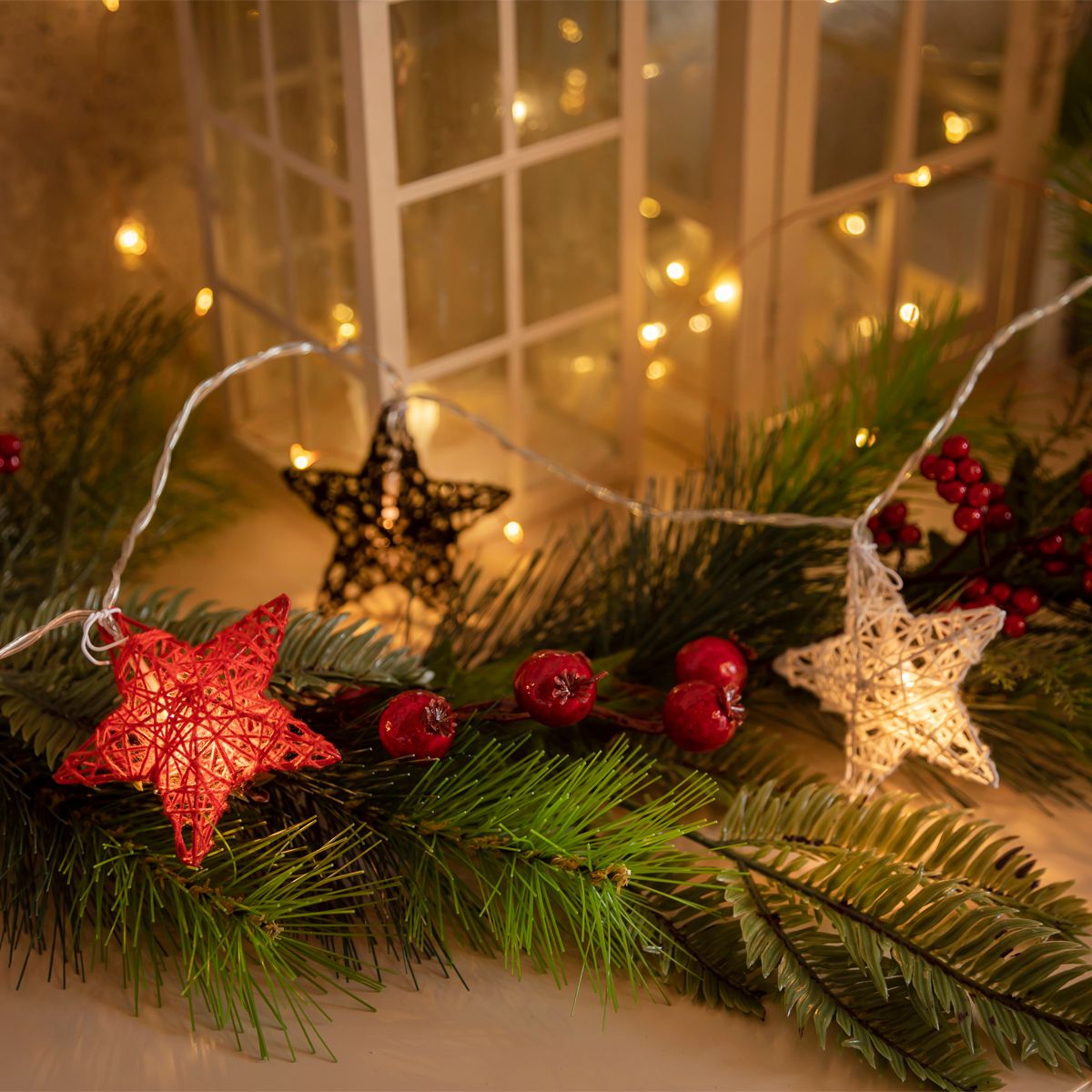 Kerst buiten lichtsnoer 3,3m incl. LED 10-lichts - Stellina