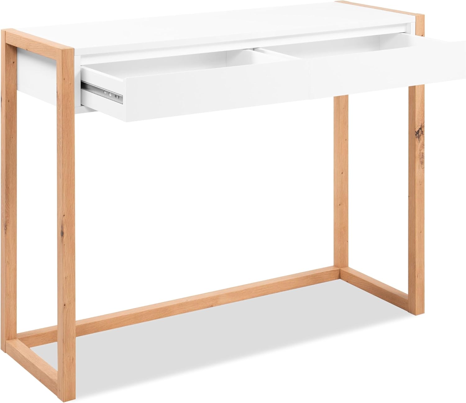 Konsole Denver 44 weiß/Dekor Artisan Oak melaminbeschichtet HxBxT 75x100x35 cm