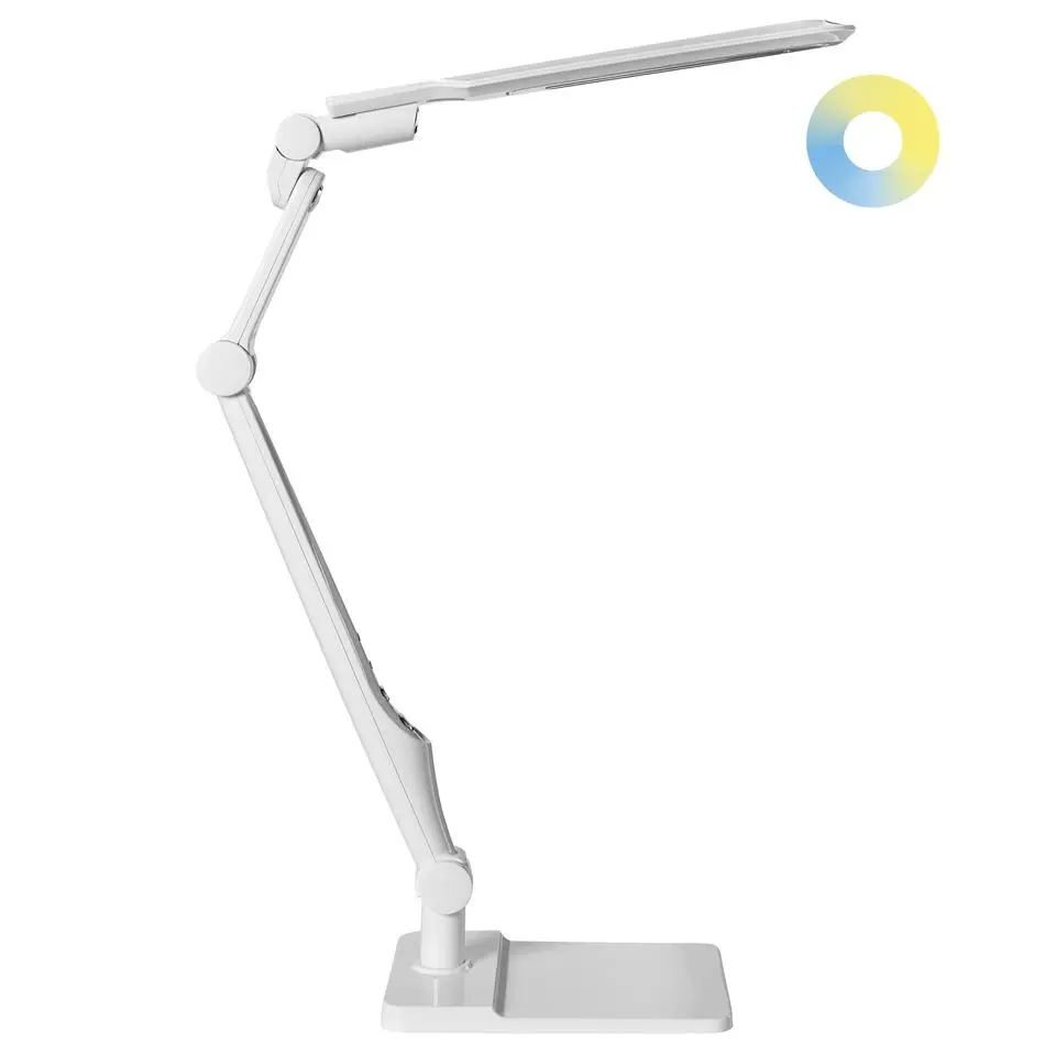PEGASI - Bureaulamp LED - Wit - Synthetisch materiaal