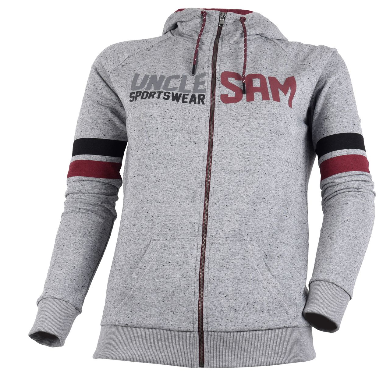 SAM Damen Kapuzenjacke, S, Grey Melange