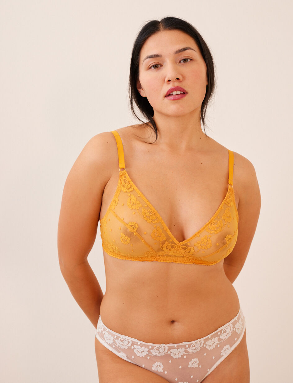 Soutien-gorge sans armatures - jaune soleil
