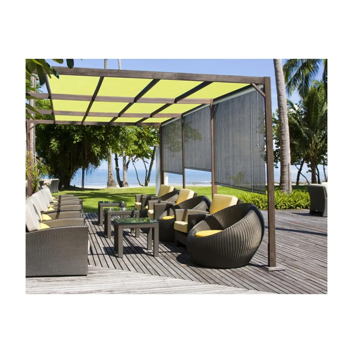 MOREL Store d'Ombrage 100x180 cm Brun Havane
