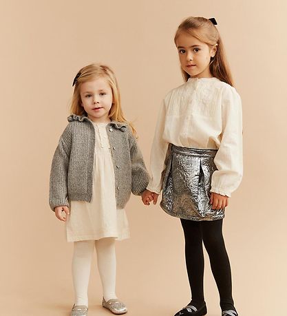 Sofie Schnoor Cardigan - Strick - Wolle - Grey Melange