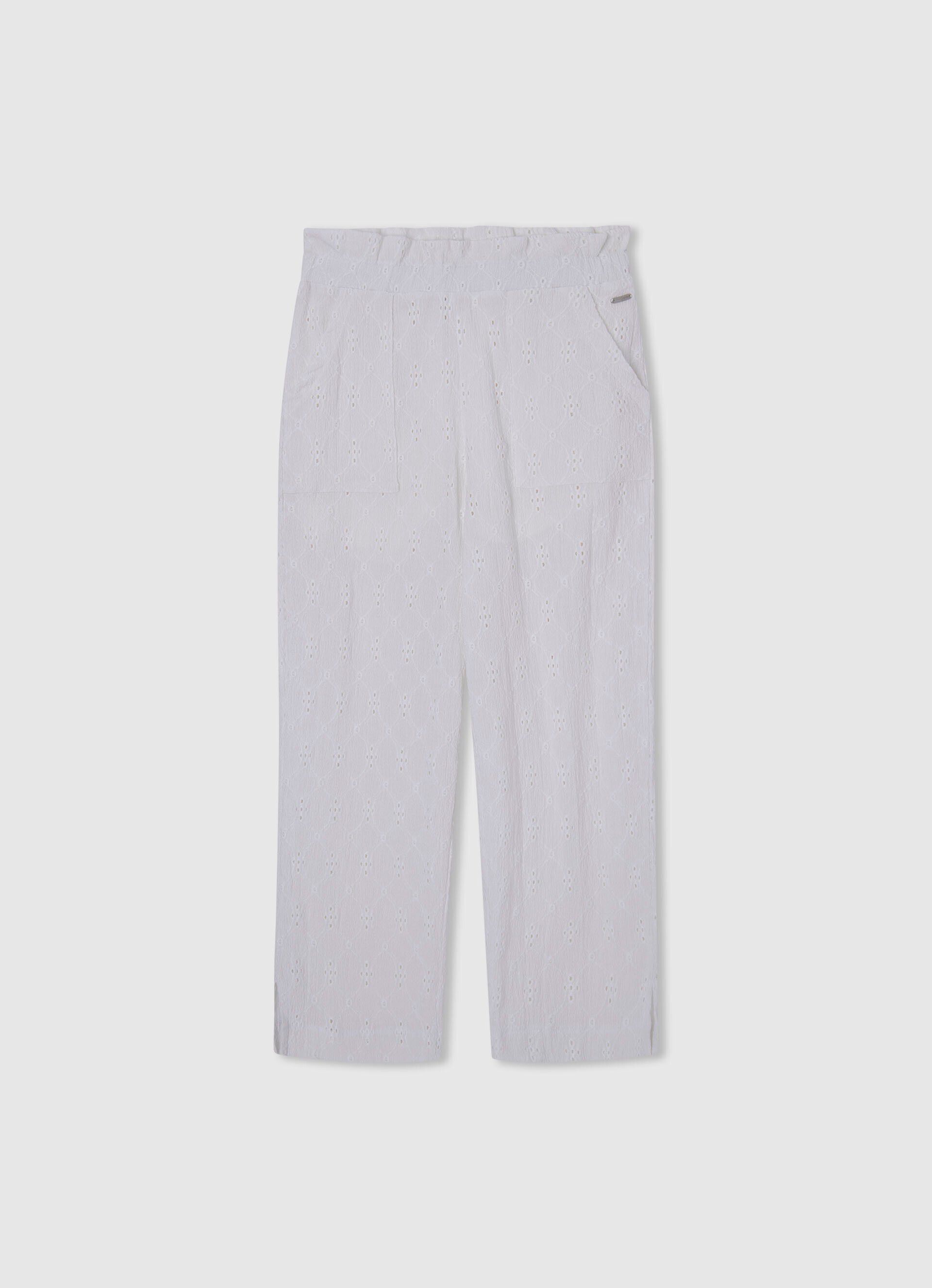 Calça Ghislaine Wide - branco mousse