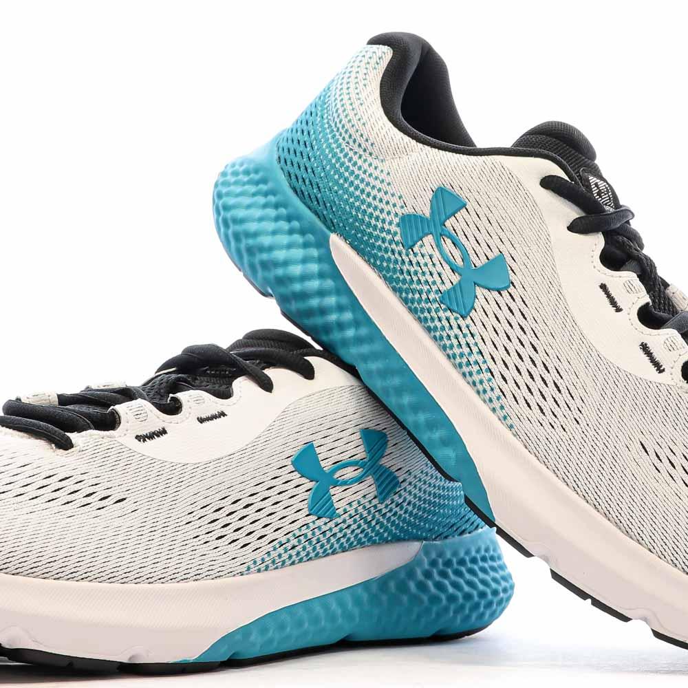 Under Armour Chaussures de Running Blanc/Bleu Homme Under Armour Charged Rogue 4