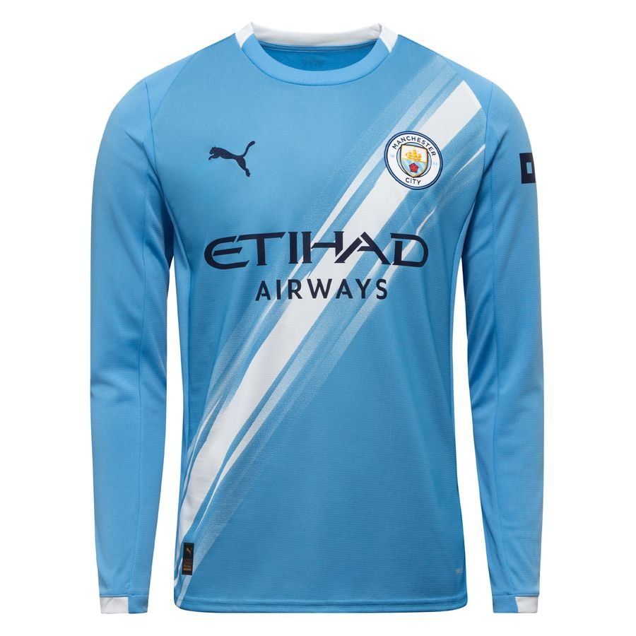 Manchester City Maillot Domicile 2025/26 Enfant Manches Longues
