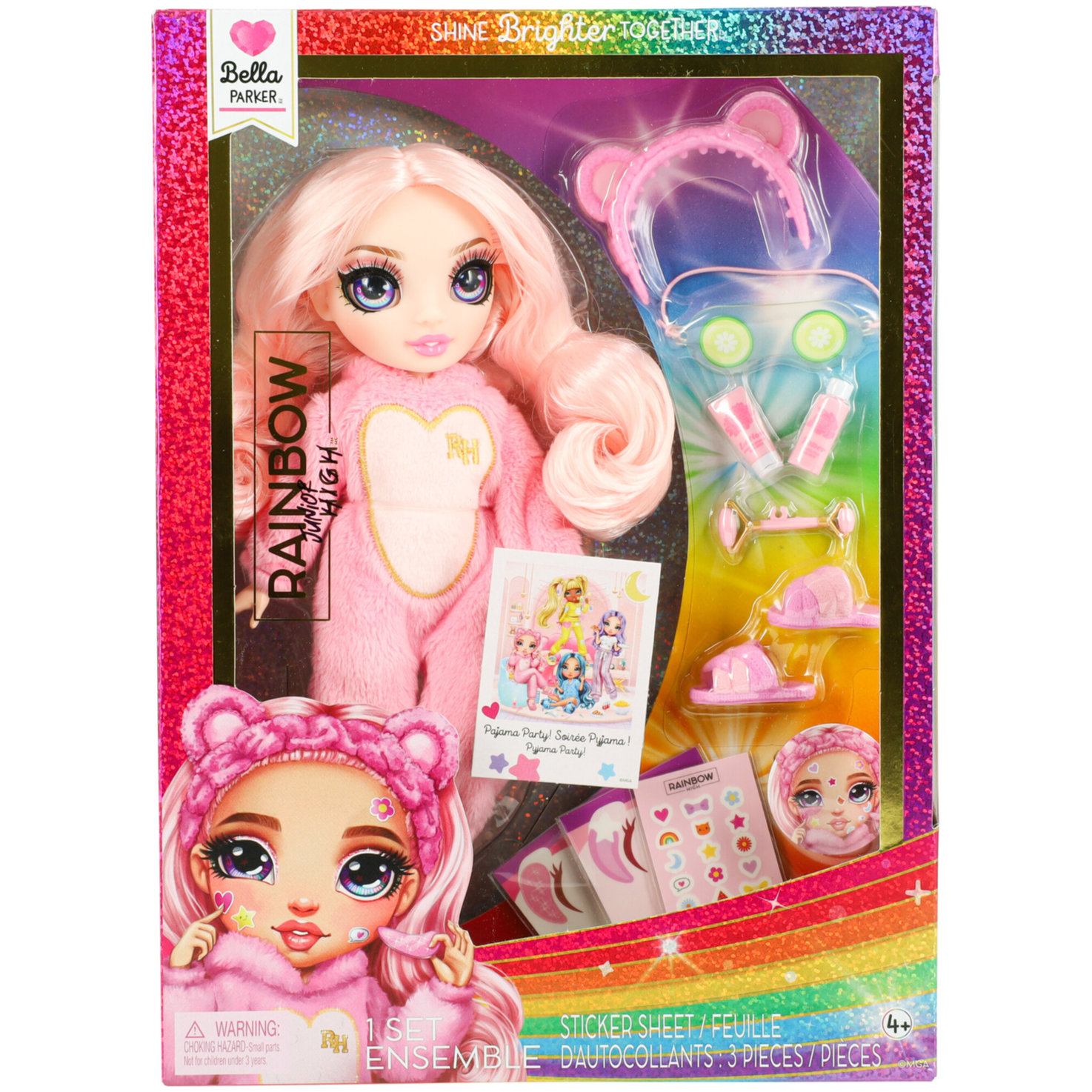 Junior High PJ Party Puppe Bella (Pink)