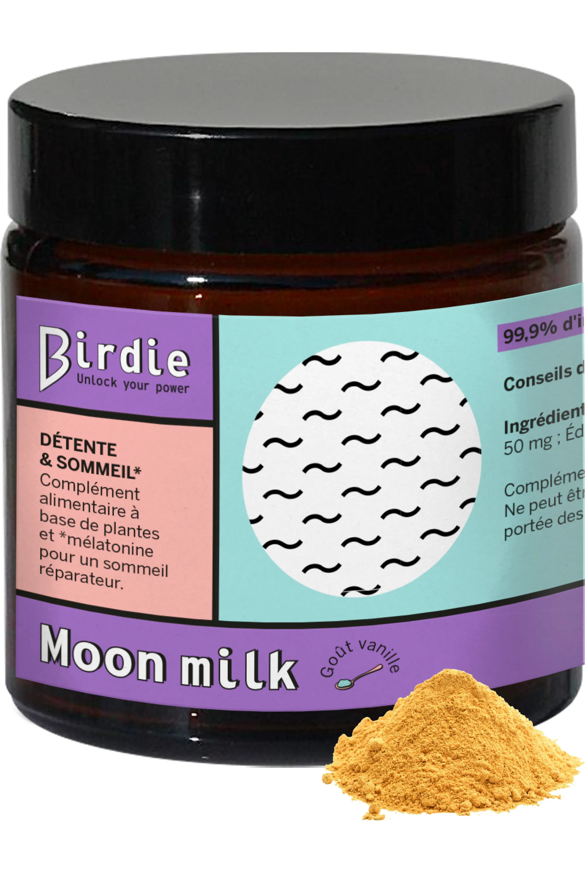 Birdie Poudre détente et sommeil Moon milk-92 g