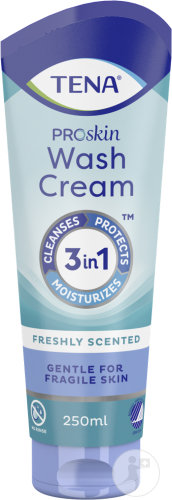 Tena ProSkin Wash Cream Crème De Soin Peau Âgée Fragile 250ml