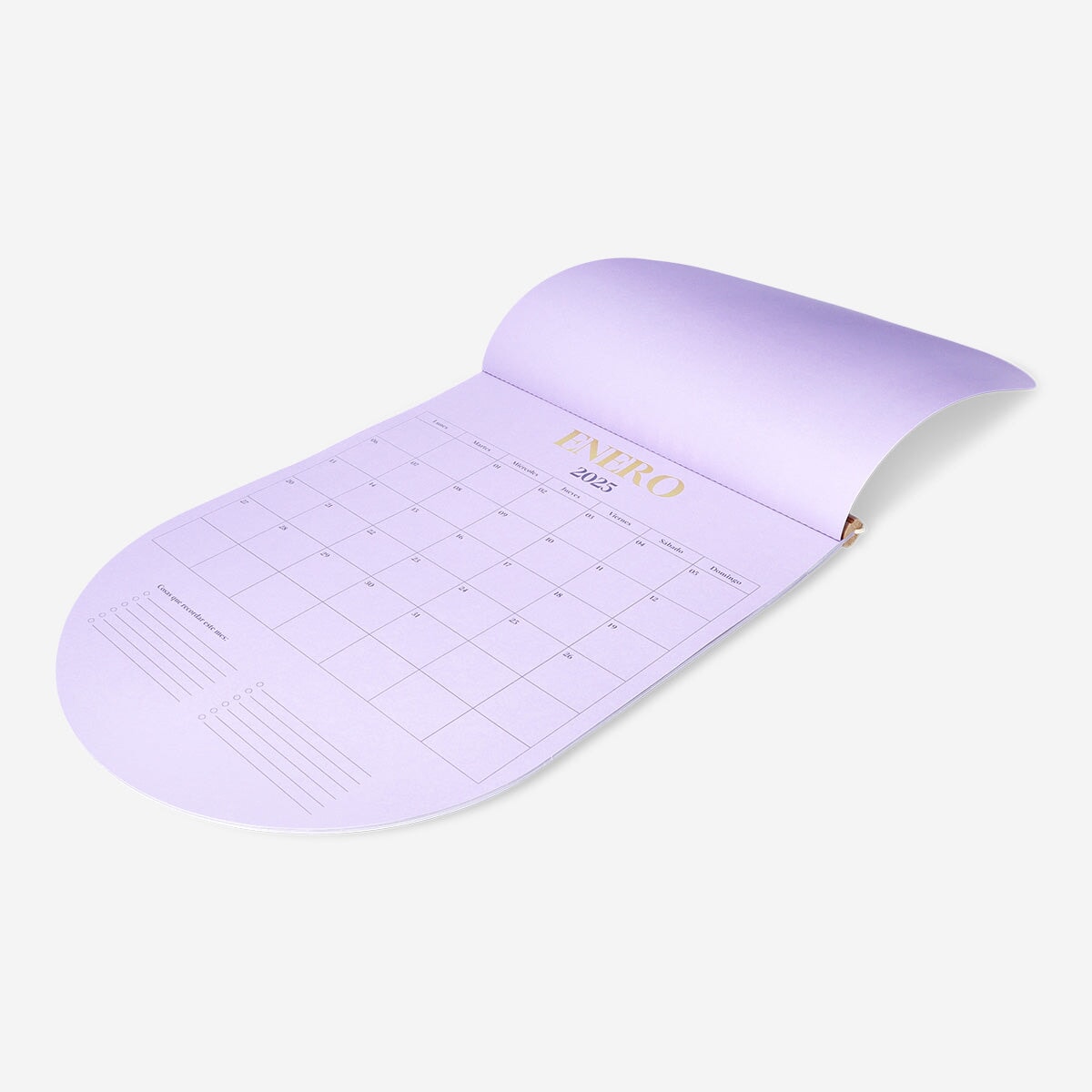 Lilla månedlig vægkalender - spansk